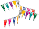 Metallic Pennant Strings