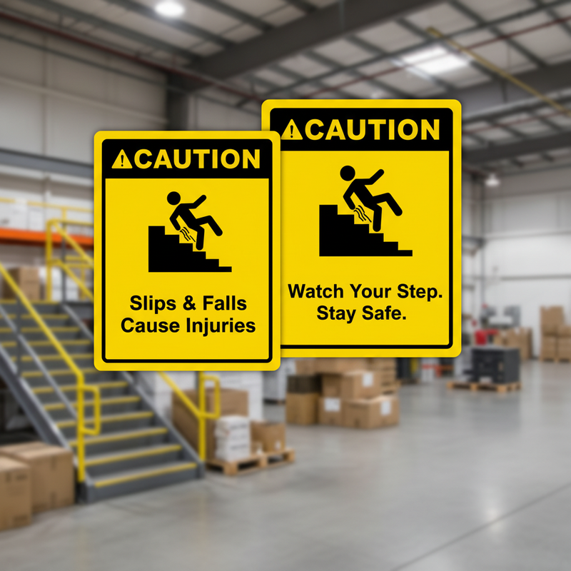 Caution Watch Your Step Signs