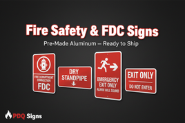 Fire Safety & FDC Signs