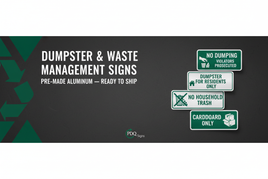 Dumpster & Waste Management Signs