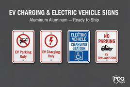EV Charging & Electric Vehicle Signs Collection Banner