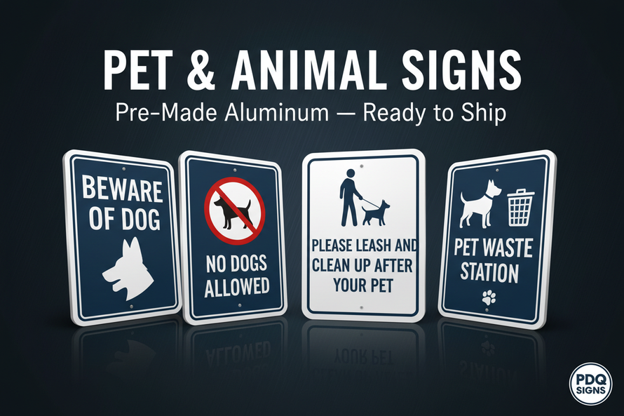 Pet & Animal Signs