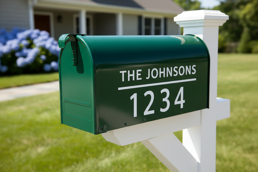 Mailbox  Lettering