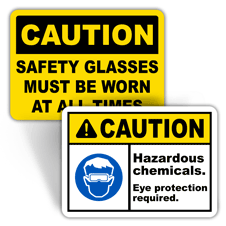 Caution: Eye Protection