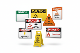 Safety Danger Hazard Warning Signs