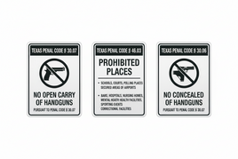 Gun Law Signs
