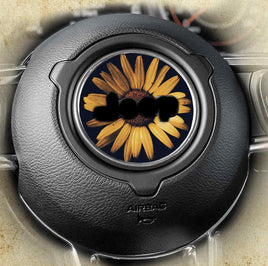 Steering wheel decal sunflower 197