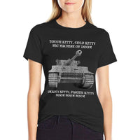 Tiger Panzer Tank Meme Tough Kitty, Cold Kitty Gift  Versatile T-Shirt