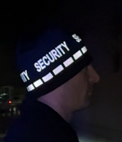 Reversible Beanie- Black SECURITY