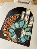 Leopard Moon w/ Cactus Tee