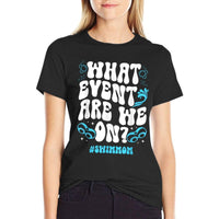 Swim Mom Groovy Swimming Mom Of A Swimmer Mom Swim Mama  Summer-ready Fabric T-Shirt
