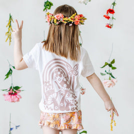 Grow Your Own Way (Pocket Front) w/ Mushrooms on Back - Child Tee
