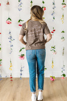 Flower Diamond (Pocket Front) w/ Actually Life is Beautiful and I Have Time (Back) - Comfort Colors Tee