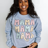 MAMA x3 with Daisies - BASIC Fleece
