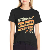 15 Drinks Per Day Challenge Accepted Cruise Drink Package  Lightweight T-Shirt