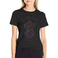 Western Cowboy T Rex Go On Git - Tyrannosaurus Rex  Relaxed-fit T-Shirt