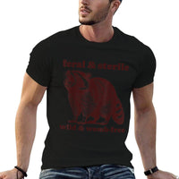 Feral And Sterile Funny Raccoon Hysterectomy Uterus Womens  Quick-drying T-Shirt