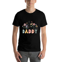 Daddy Of The Little Wildflower Baby Birthday Party  Moisture-wicking T-Shirt