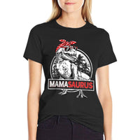 Mamasaurus T Rex Dinosaur Funny Mama Saurus Mothers Family  Stretchy T-Shirt