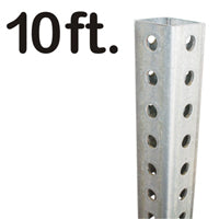 8' - Galvanized Steel Square Post (1.5" Wide)