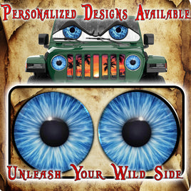 Blue headlight decal 102