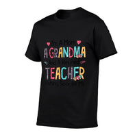 Im A Mom A Grandma And A Retired Teacher Nothing Scares Me Men Women  Eco-friendly Material T-Shirt