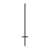 46" Stepper Stake (Black)