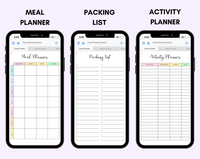Digital Travel Phone Planner Rainbow
