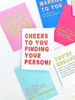 Cheers to Finding Your Person Inclusive Engagement Card