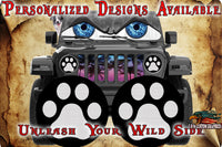 White Paw print 123