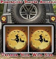 Wicked witch over the moon Taillight cover decal 12