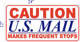 12"X24" FREQUENT STOPS RURAL CARRIER MAGNET FOR VEHICLES