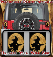 Witch over the moon Taillight cover decal 13