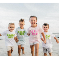Beach Bum (front) / Ocean Sunset (back) - Child Tee