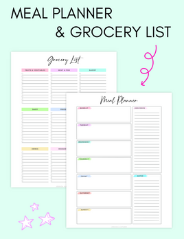 Meal Planner & Grocery List