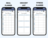 Digital Phone Planner Blue