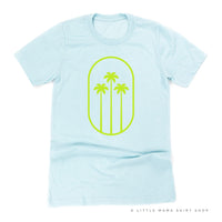 3 PALM TREES IN OVAL - Unisex Tee