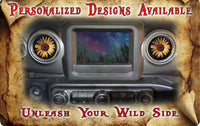 Steering wheel decal sunflower 197