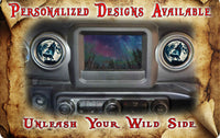 Steering wheel decal Wolf and blue moon 189