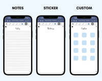 Digital Phone Planner Blue