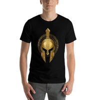 Spartan Helmet Warrior Gold Gladiator Sparta Greek Gym  Quick-drying T-Shirt