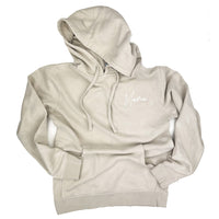 Embroidered PIGMENT HOODIE - Mama Signature (pocket) - Tone on Tone