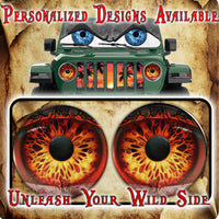 evil eye headlight decal 1
