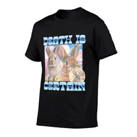 Death Is Certain Funny Meme Cringe Gen Z Y2K Retro Vintage  Easy-care T-Shirt