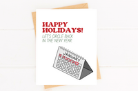 Circle Back Funny Holiday Card for the Office Coworker Card