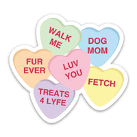 Dog Mom Valentine's Candy Sticker