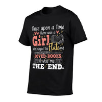 Flute Player Book Lover Flutist Marching Band Musician  Classic T-Shirt