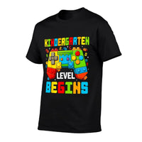 Master Builder Blocks Gaming Kindergarten Level Begins  Fade-proof Color T-Shirt