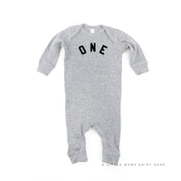 Birthday Number - One - Block Font - Baby Sleeper