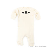 Birthday Number - One - Block Font - Baby Sleeper